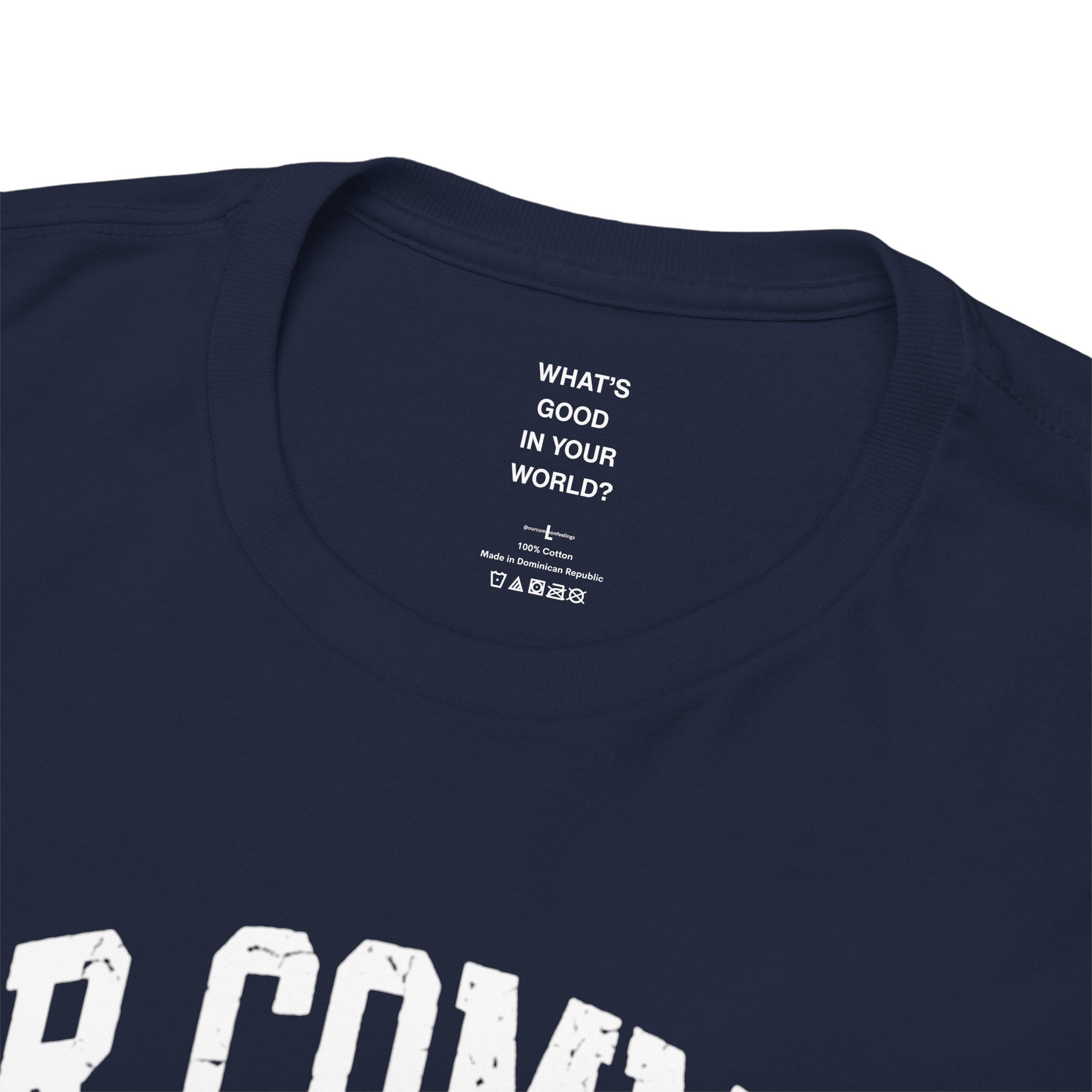 Our Common Feelings XXL Tee — Vintage College Graphic Shirt
