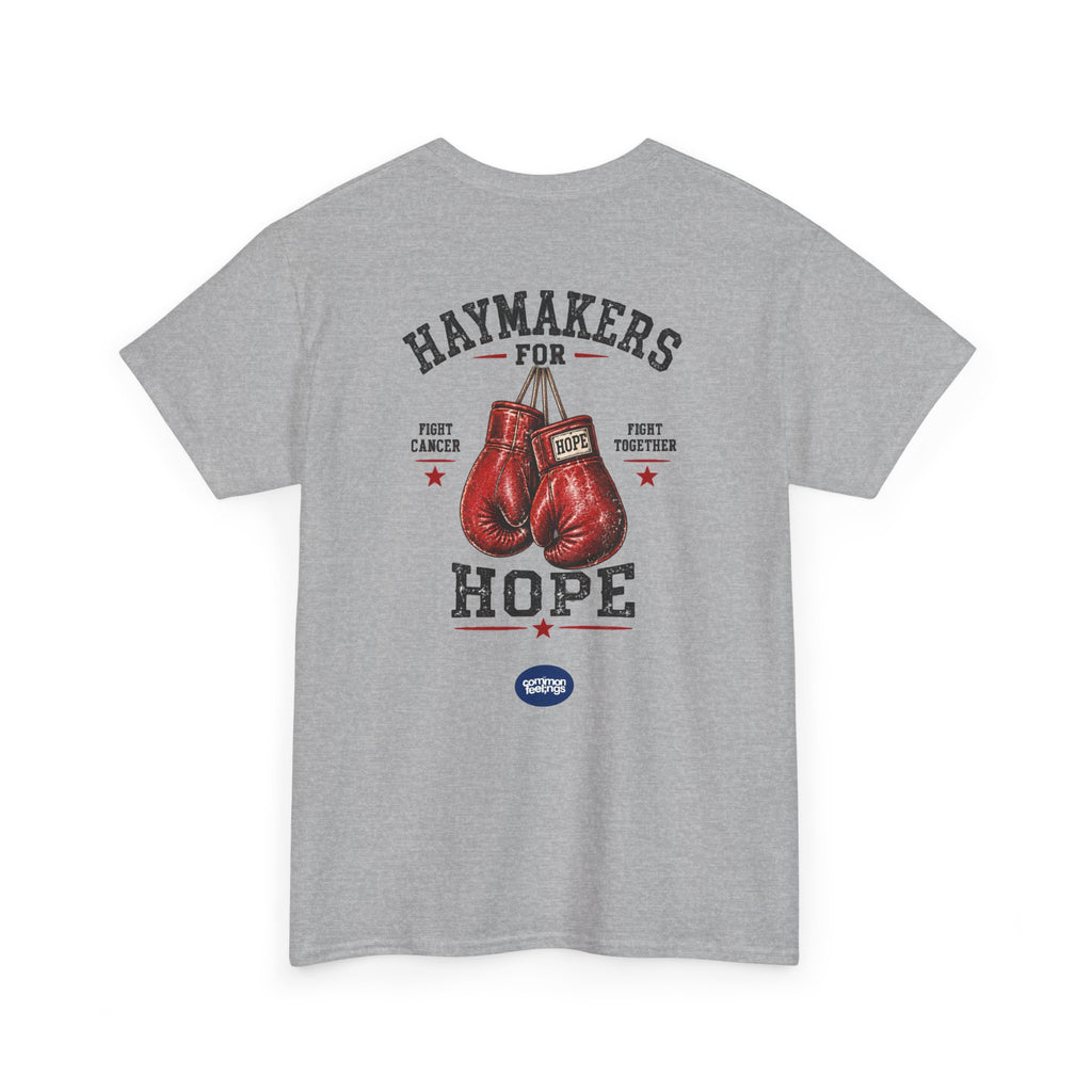 Haymakers for Hope Boxing T‑Shirt — Charity Fundraiser Tee