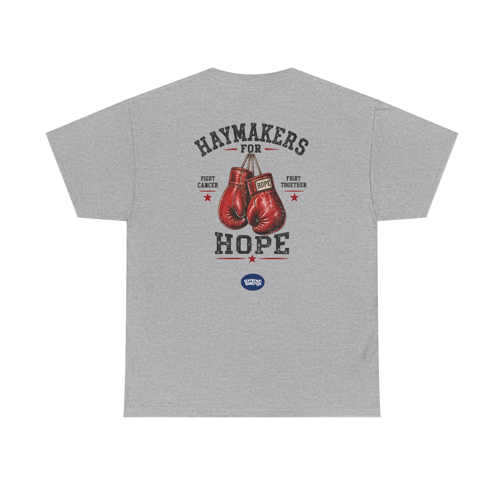 Haymakers for Hope Boxing T‑Shirt — Charity Fundraiser Tee