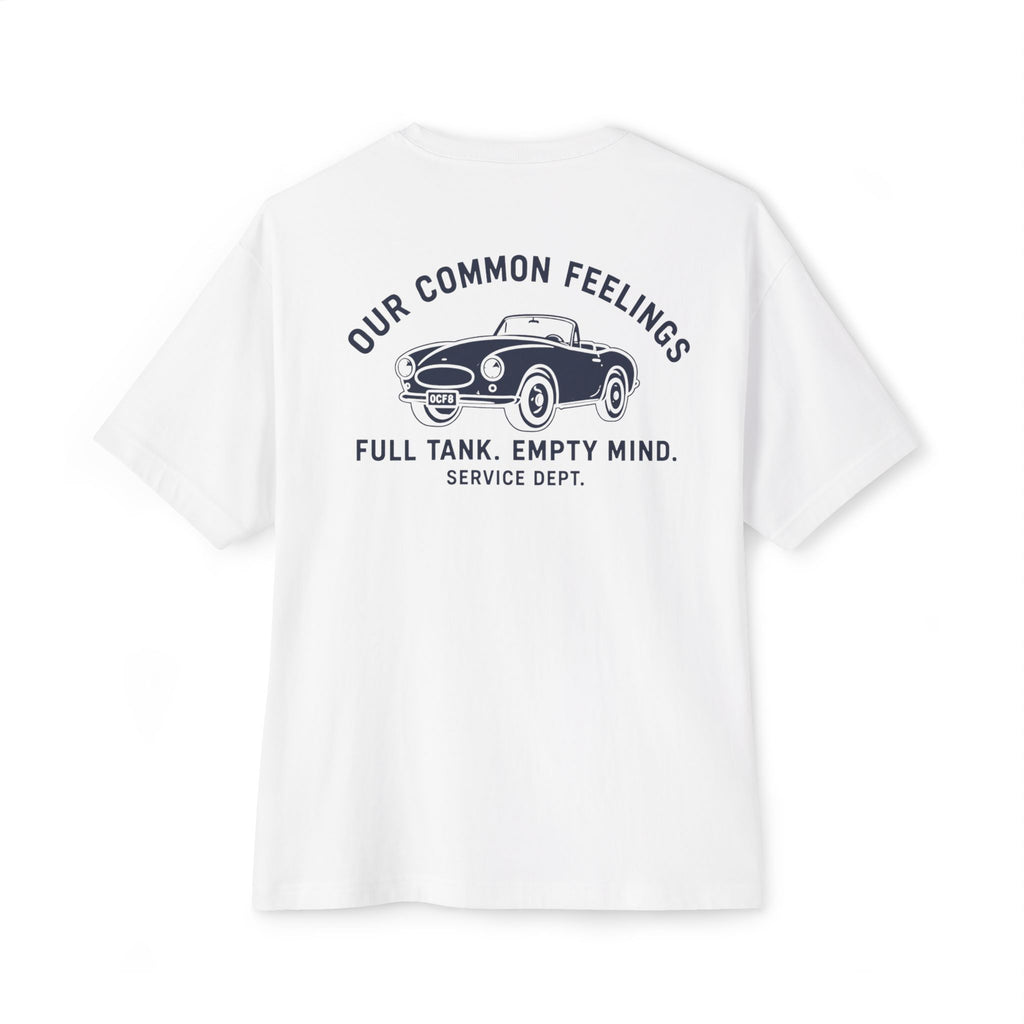 Our Common Feelings: "Full Tank, Empty Mind" Oversized Boxy T-Shirt