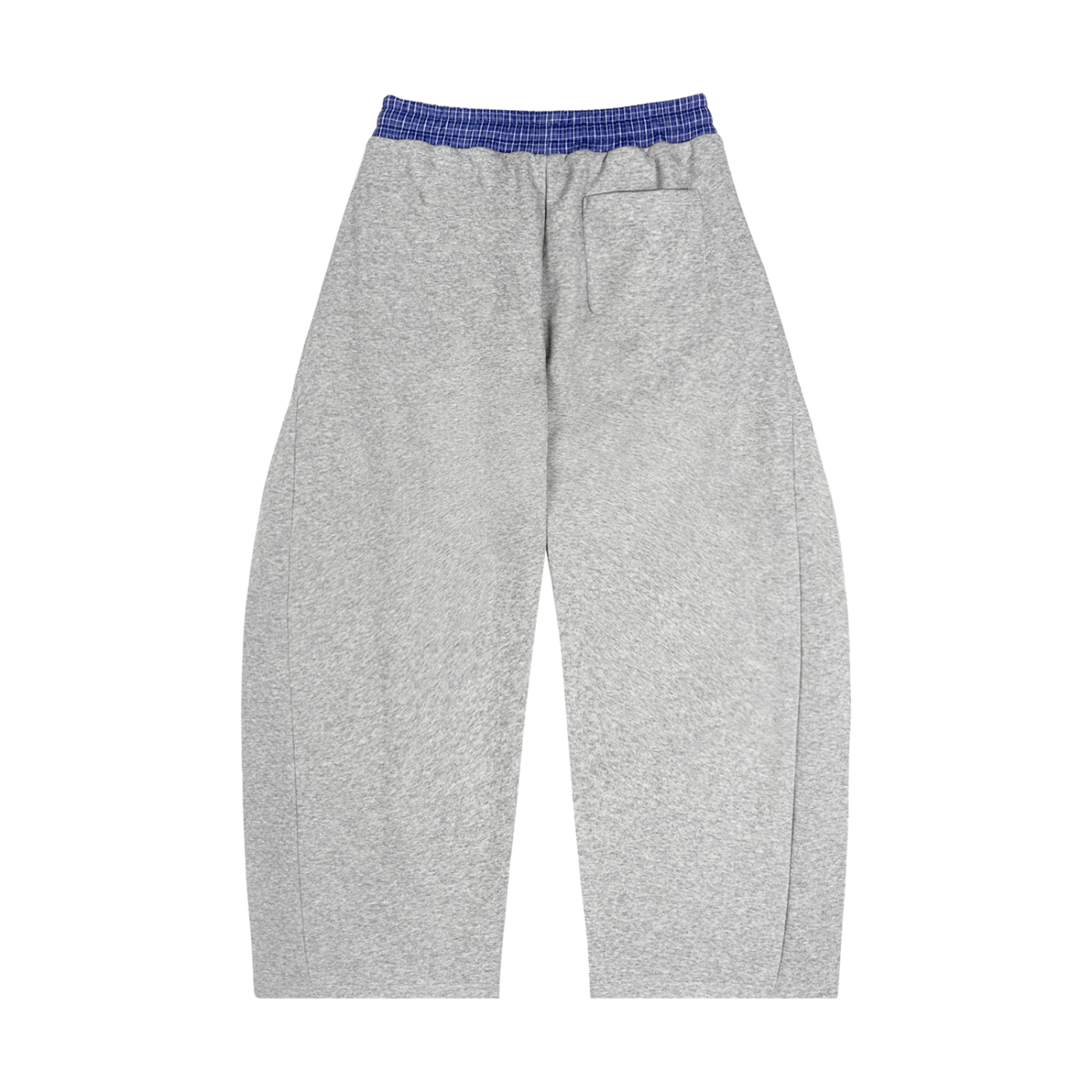 OUR COMMON FEELINGS XXL Plaid Waistband Barrel Sweatpants