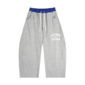 OUR COMMON FEELINGS XXL Plaid Waistband Barrel Sweatpants